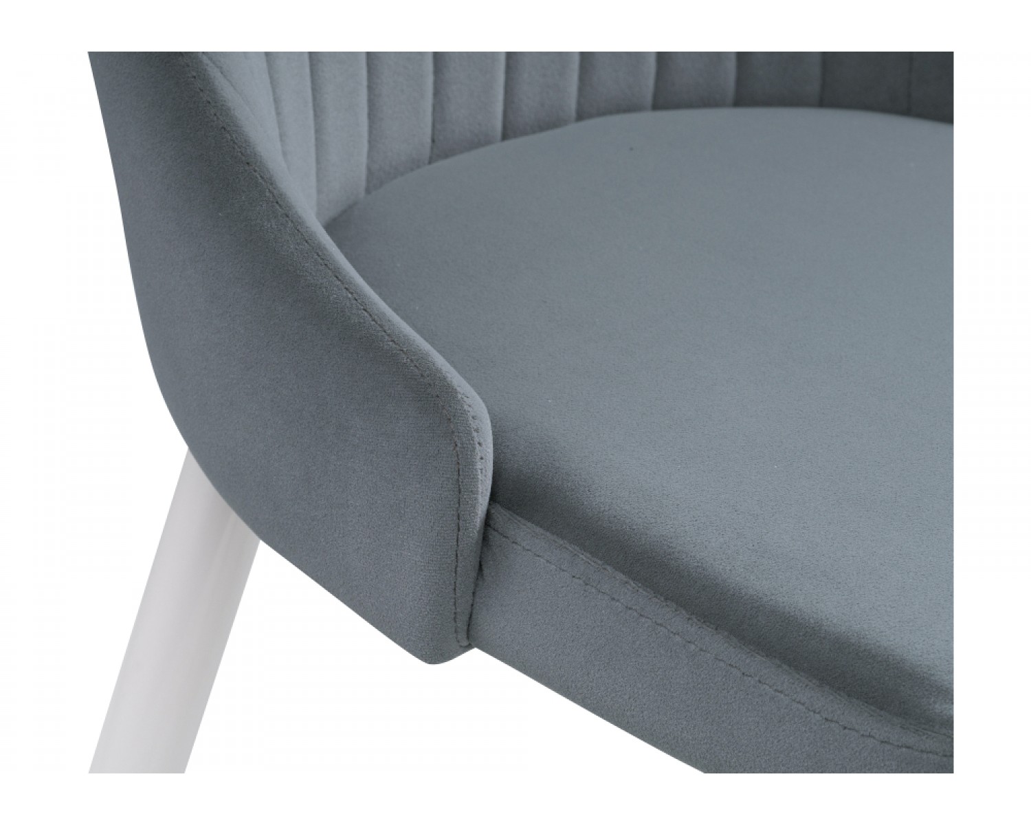 Стул на металлокаркасе Kora white / gray
