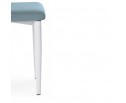 Стул на металлокаркасе Kora light blue / white