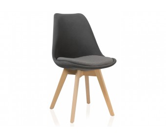 Деревянный стул Bonuss dark gray / wood