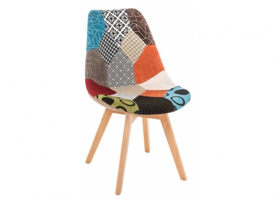 Деревянный стул Mille fabric multicolor