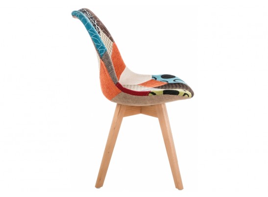 Деревянный стул Mille fabric multicolor