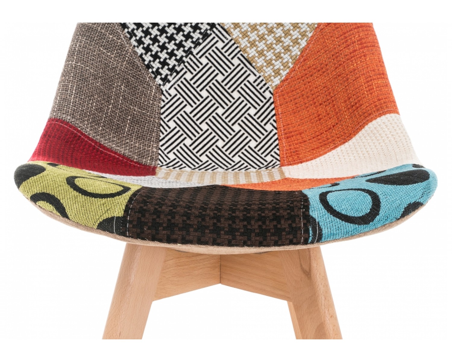 Деревянный стул Mille fabric multicolor