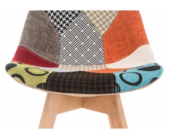 Деревянный стул Mille fabric multicolor