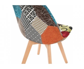 Деревянный стул Mille fabric multicolor