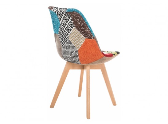 Деревянный стул Mille fabric multicolor