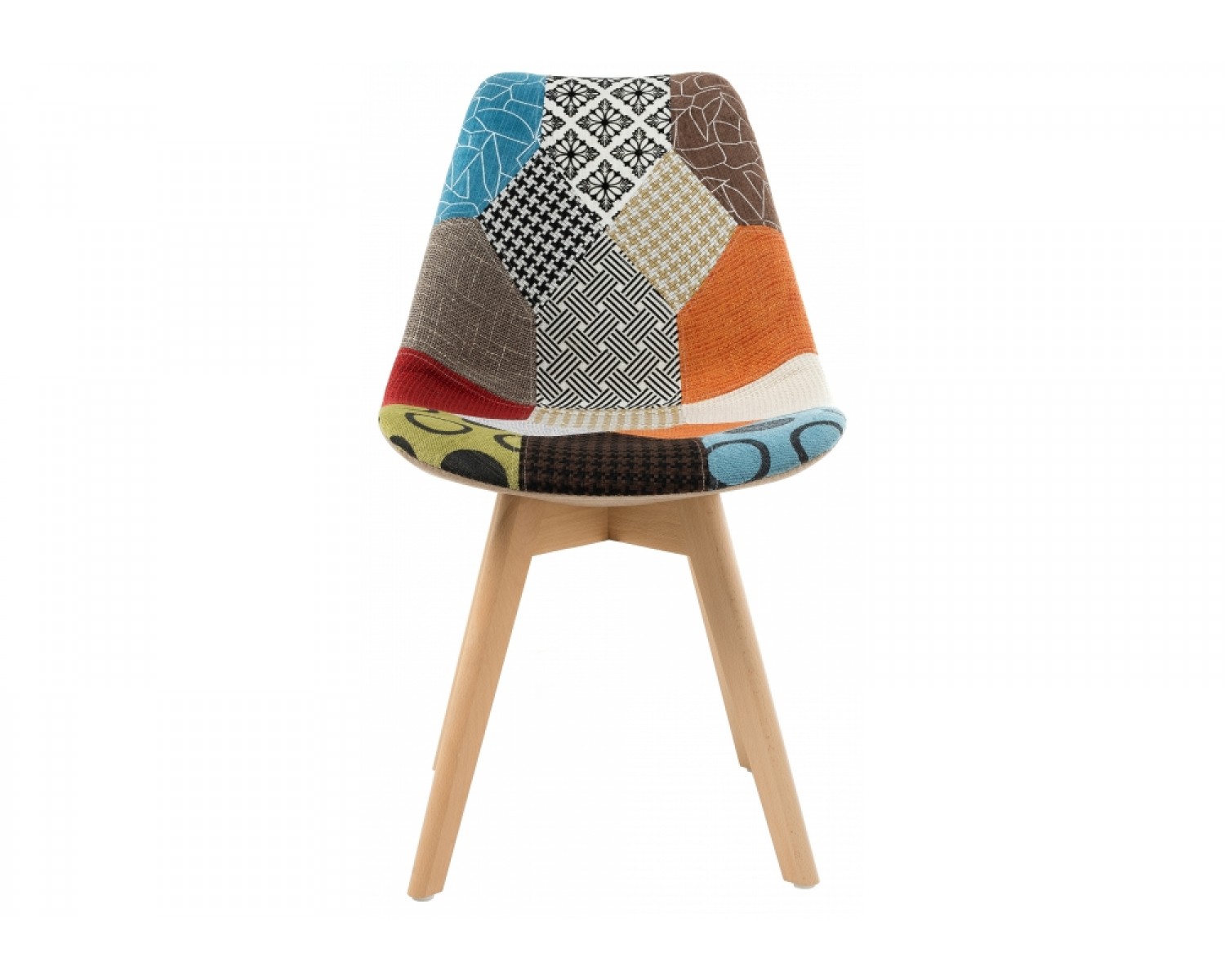 Деревянный стул Mille fabric multicolor