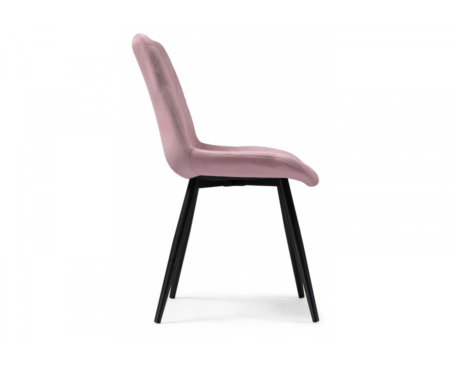 Стул на металлокаркасе Fox black / light purple