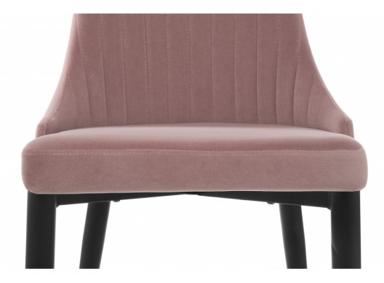 Стул на металлокаркасе Kora light purple / black