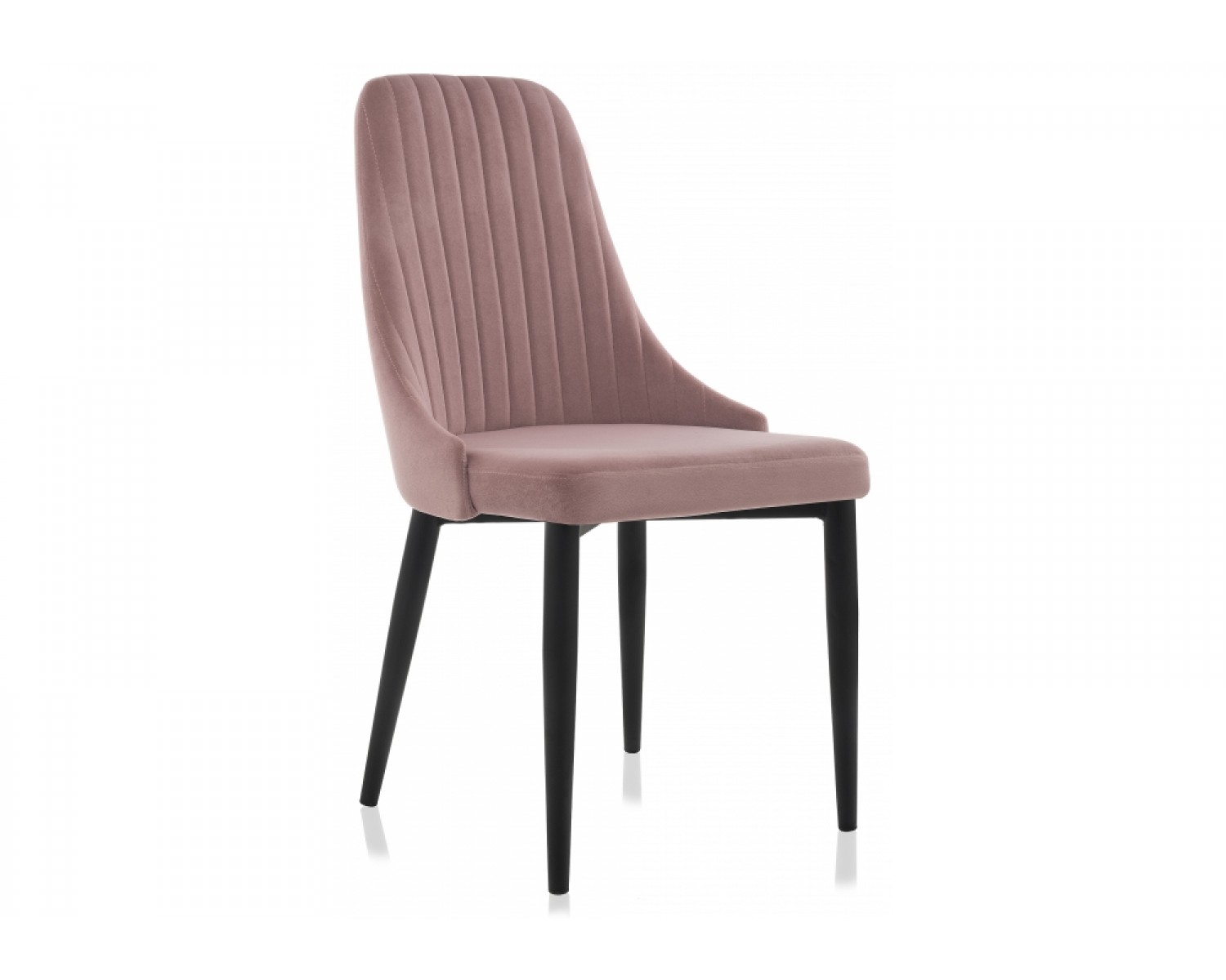 Стул на металлокаркасе Kora light purple / black