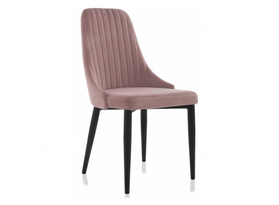 Стул на металлокаркасе Kora light purple / black