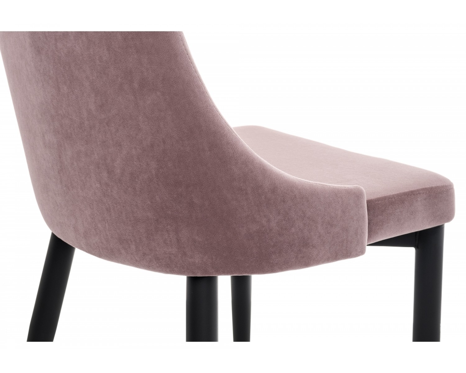 Стул на металлокаркасе Kora light purple / black