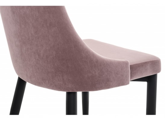 Стул на металлокаркасе Kora light purple / black