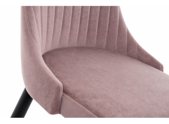 Стул на металлокаркасе Kora light purple / black