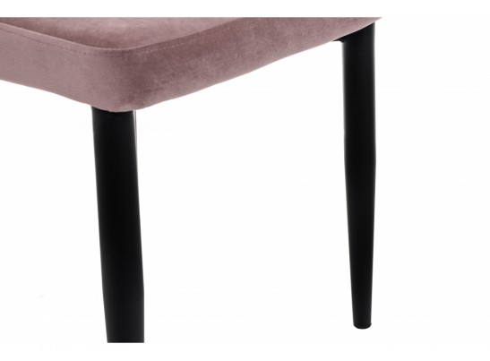 Стул на металлокаркасе Kora light purple / black