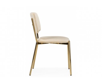 Стул на металлокаркасе Armond beige / gold