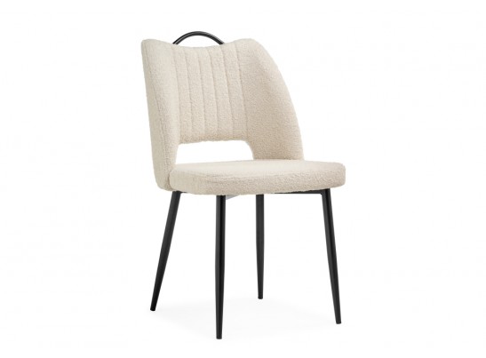 Стул на металлокаркасе Barton beige / black