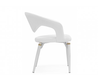 Стул на металлокаркасе Palma white / white and gold