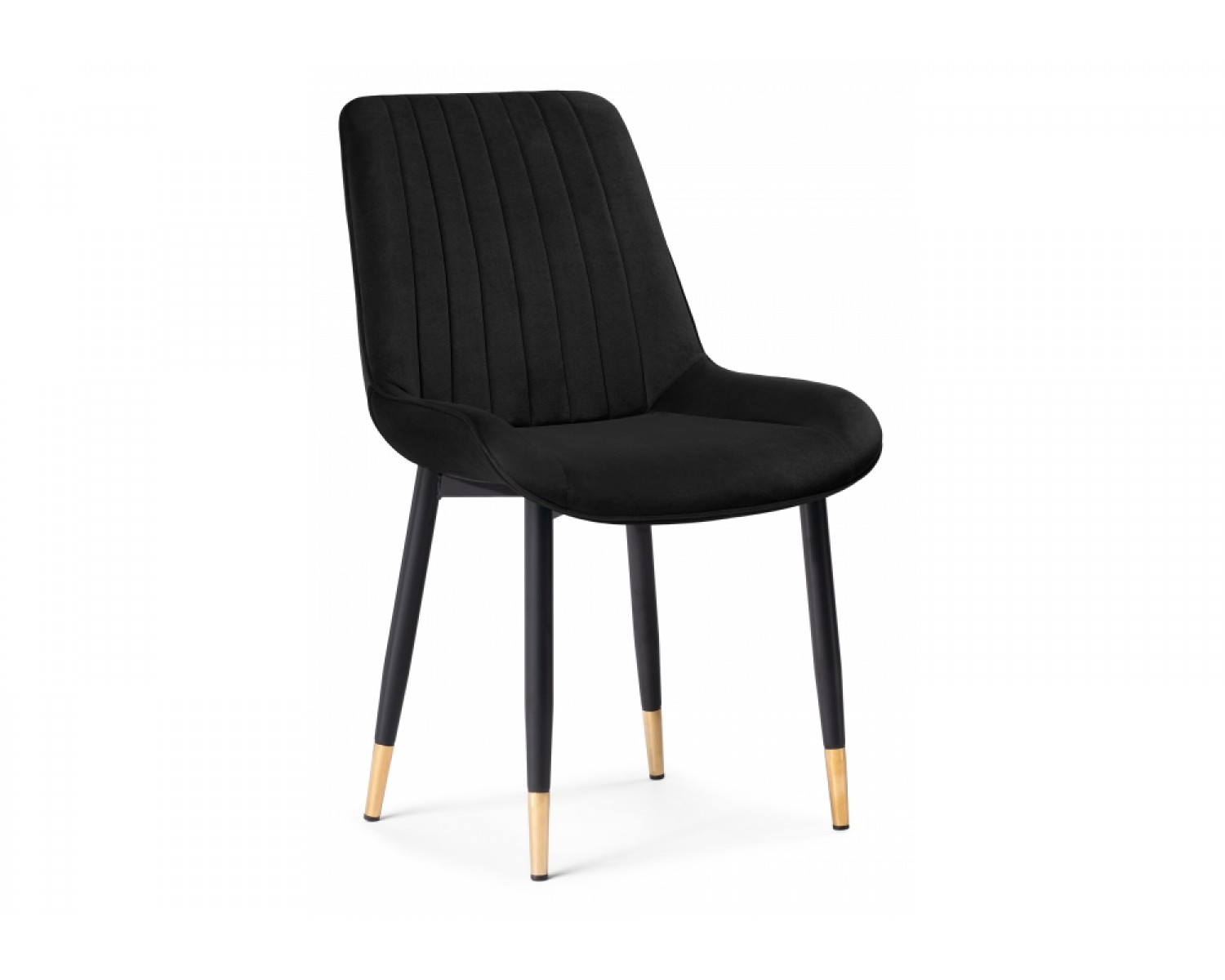 Стул на металлокаркасе Seda 1 black / gold / black