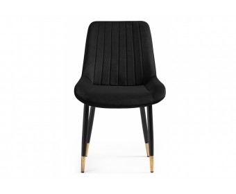 Стул на металлокаркасе Seda 1 black / gold / black