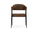 Стул на металлокаркасе Twin brown / black