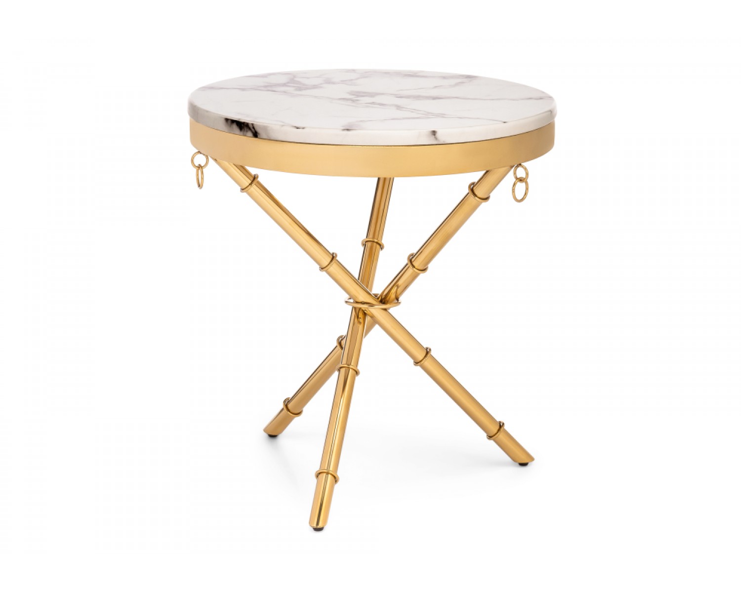 Журнальный столик Monika 50х55 marble / gold