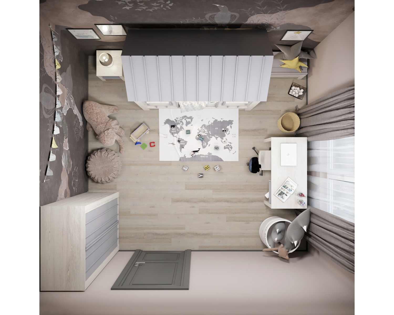 Стол Crusoe Grey