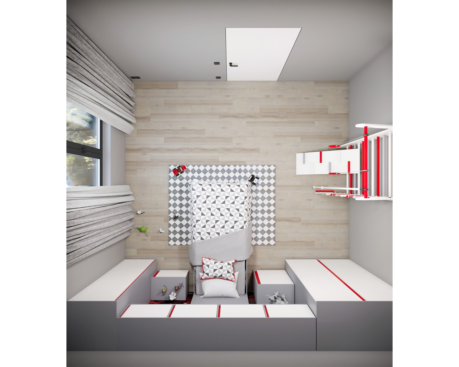 Кровать Box Red