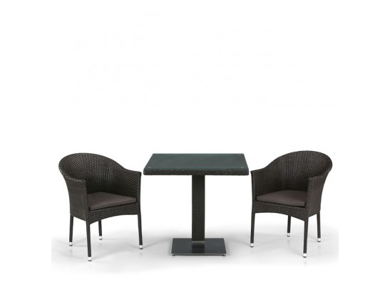 Комплект плетеной мебели из искусственного ротанга T605SWT/Y350B-W53 Brown