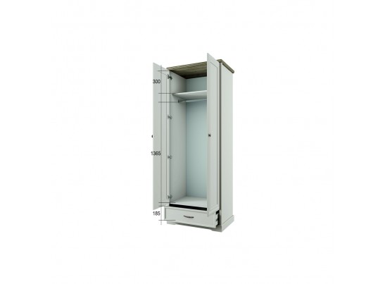 Спальный гарнитур TOSCANA NEW (кр.160, шк. 2дв, 2 тумбы, комод)