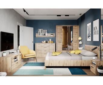 DOORSET, Тумба 2D4S. Цвет ДУБ НАВАРРА