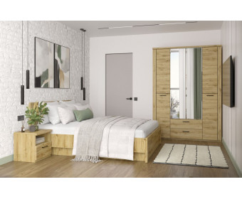 DOORSET, Кровать 160 с подъемником. Цвет ДУБ НАВАРРА
