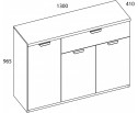 MODERN, Тумба 3D1S. Цвет ПЕРС ЖЕМЧУГ/ИРЛ ЛИКЕР