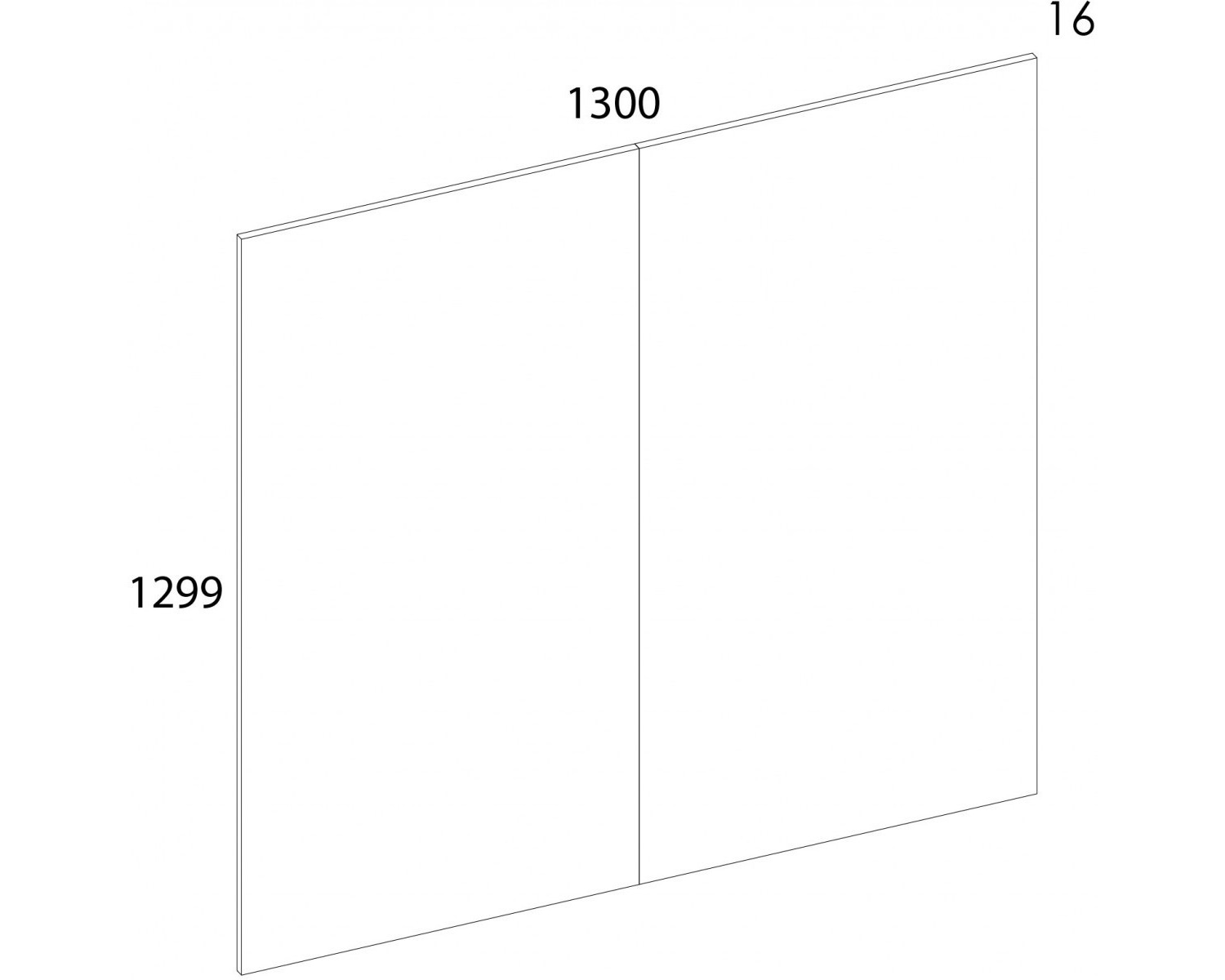 MODERN, Панель стеновая 130. Цвет ДУБ НАВАРРА