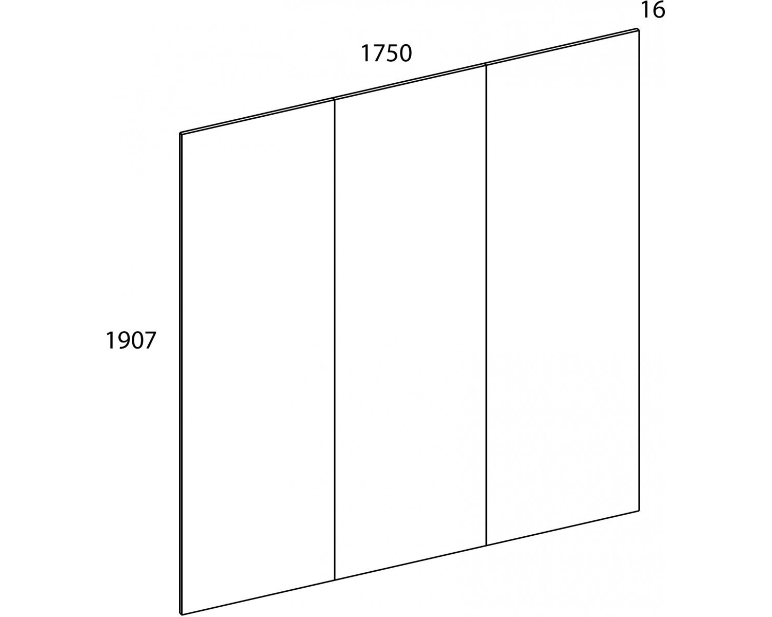 MODERN, Панель стеновая 175 Н. Цвет ДУБ НАВАРРА