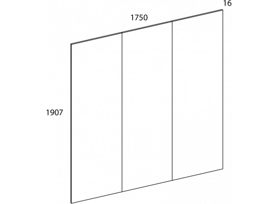 MODERN, Панель стеновая 175 Н. Цвет ДУБ НАВАРРА