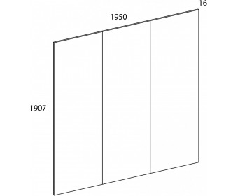 MODERN, Панель стеновая 195 Н. Цвет ДУБ НАВАРРА