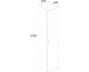 MODERN, Шкаф 1DG. Цвет ПЕРСИДСКИЙ ЖЕМЧУГ