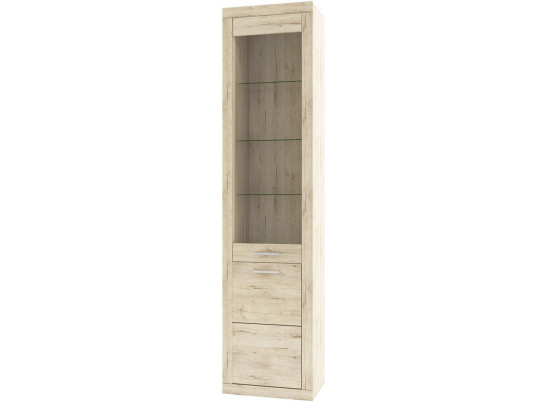 Шкаф-витрина 1D1V OSKAR , цвет дуб Санремо