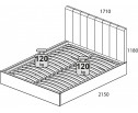 Кровать SABRINA 160 с подъемником. Цвет LIBRA 09