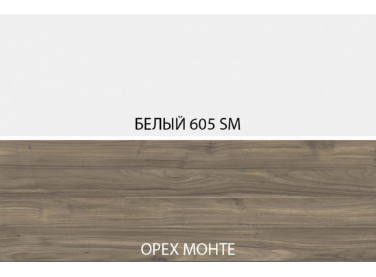 SIMPLE, Шкаф открытый 1D4N. Цвет БЕЛЫЙ / МОНТЕ / ДЖЕЛАТО