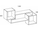 SIMPLE, Полка навесная 3N. Цвет БЕЛЫЙ / МОНТЕ