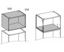 TETRA Корпус антресоли 50/35. Цвет ПЕРСИДСКИЙ ЖЕМЧУГ