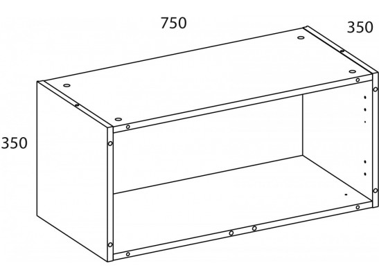 TETRA Корпус антресоли 75/35. Цвет ПЕРСИДСКИЙ ЖЕМЧУГ