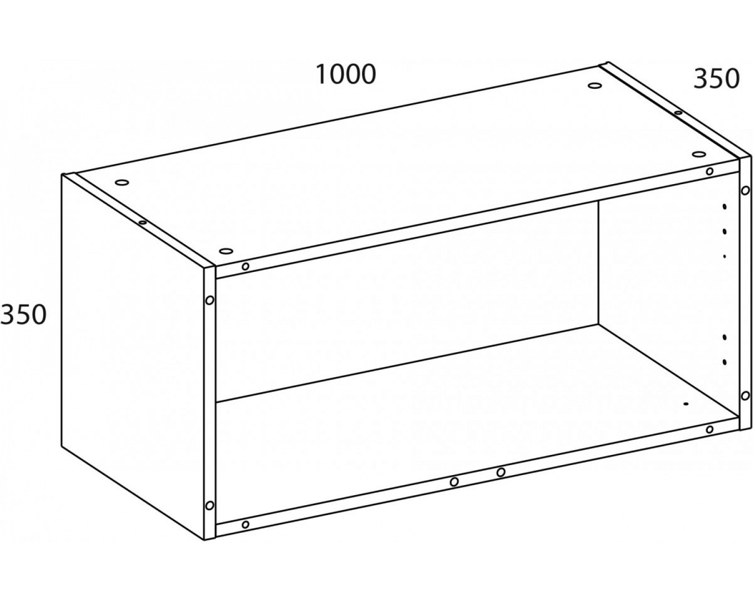 TETRA Корпус антресоли 100/35. Цвет ПЕРСИДСКИЙ ЖЕМЧУГ