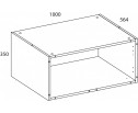 TETRA Корпус антресоли 100/56. Цвет ПЕРСИДСКИЙ ЖЕМЧУГ