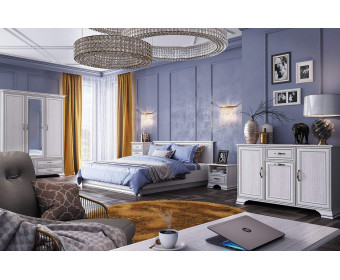 Кровать 180 с подъемником, TIFFANY, цвет вудлайн кремовый