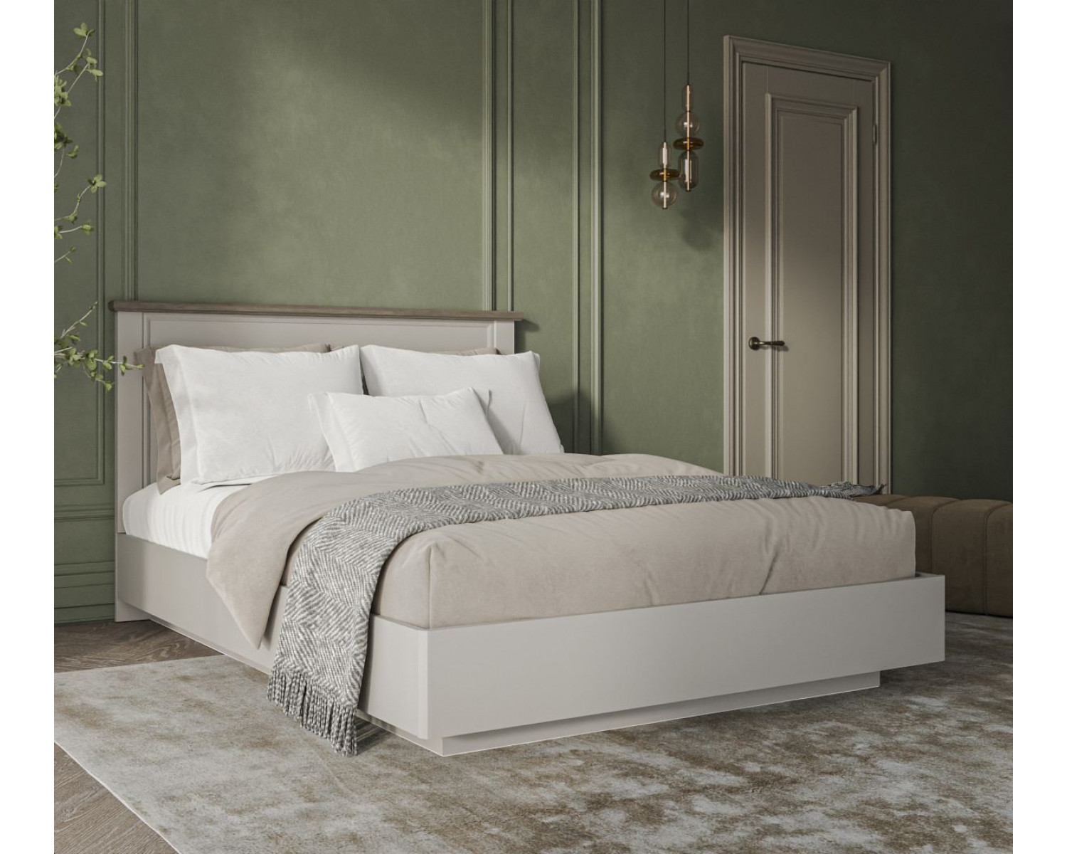 TOSCANA NEW, Кровать 160 с подъемником. Цвет ПЕРСИДСКИЙ ЖЕМЧУГ/КАНЬОН