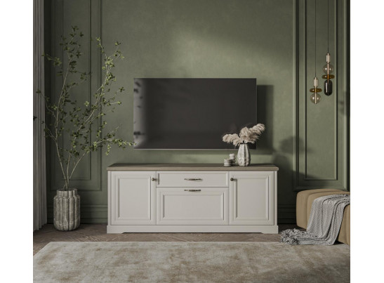 TOSCANA NEW, Тумба RTV 3D1S. Цвет ПЕРСИДСКИЙ ЖЕМЧУГ/КАНЬОН