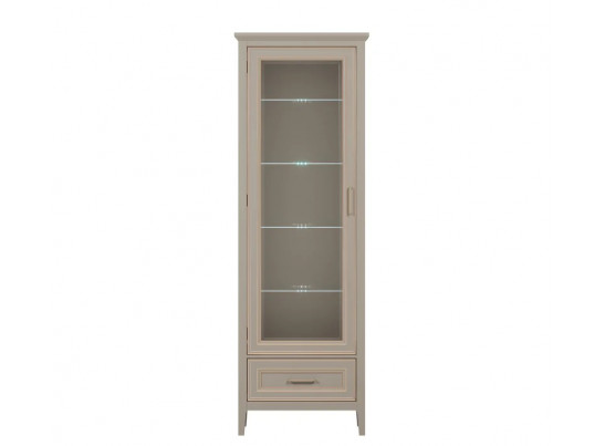 Витрина с подсветкой Классик глиняный серый REG1W1SZK