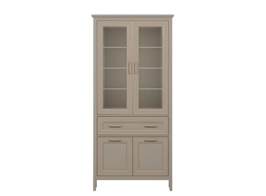Витрина Классик глиняный серый REG2W2D1S